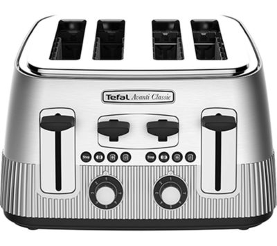 TEFAL Avanti Classic 4-Slice Toaster - Silver